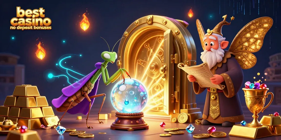 Experience the best casino no deposit bonuses with vibrant 3D characters surrounded by treasure.