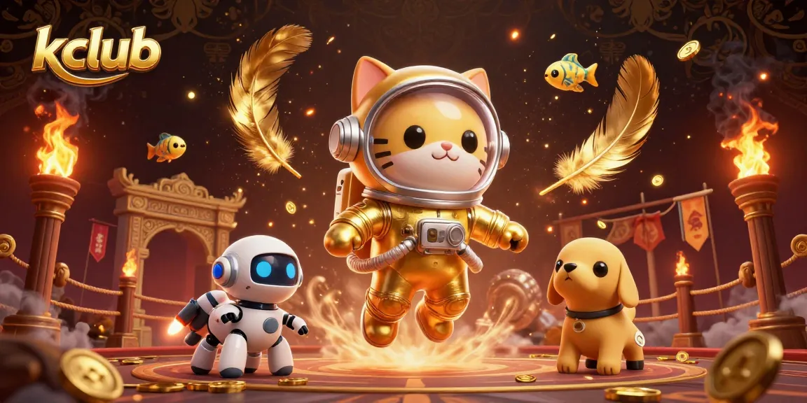 Experience the excitement of kclub with 3D characters and vibrant casino game elements in epic action.