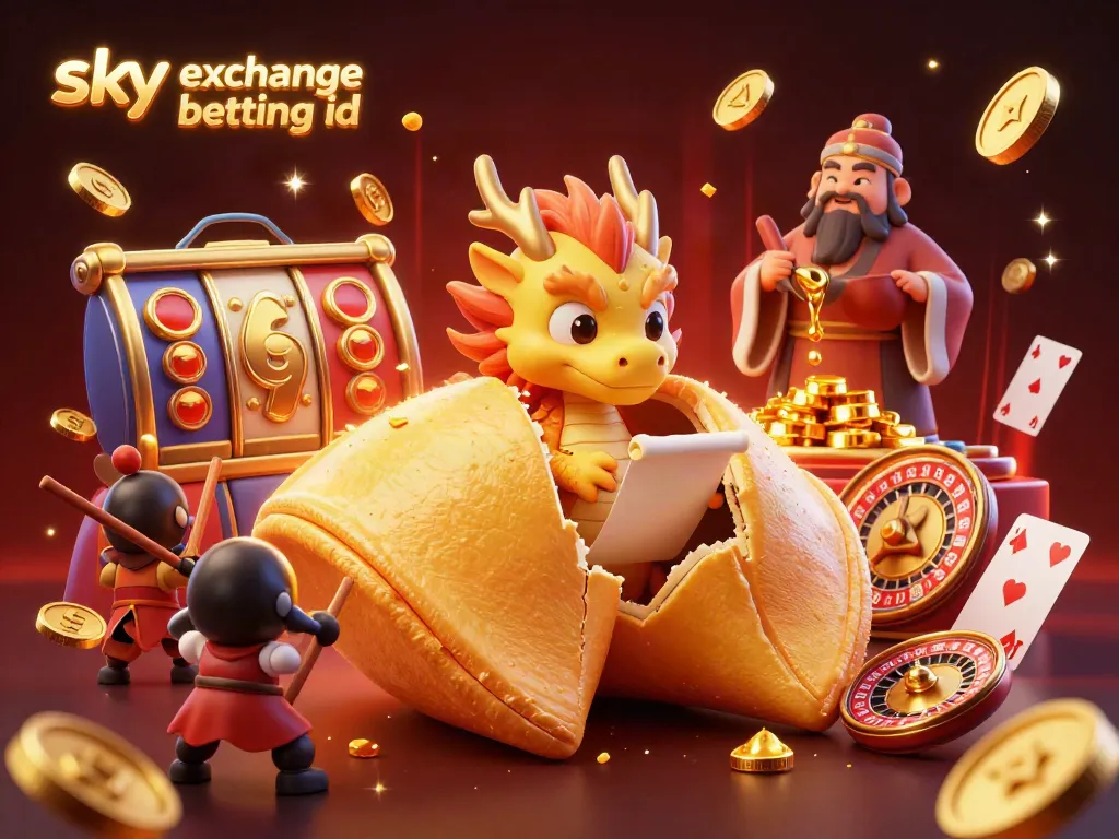 Engage in thrilling bets with your sky exchange betting id in this vibrant 3D casino scene.