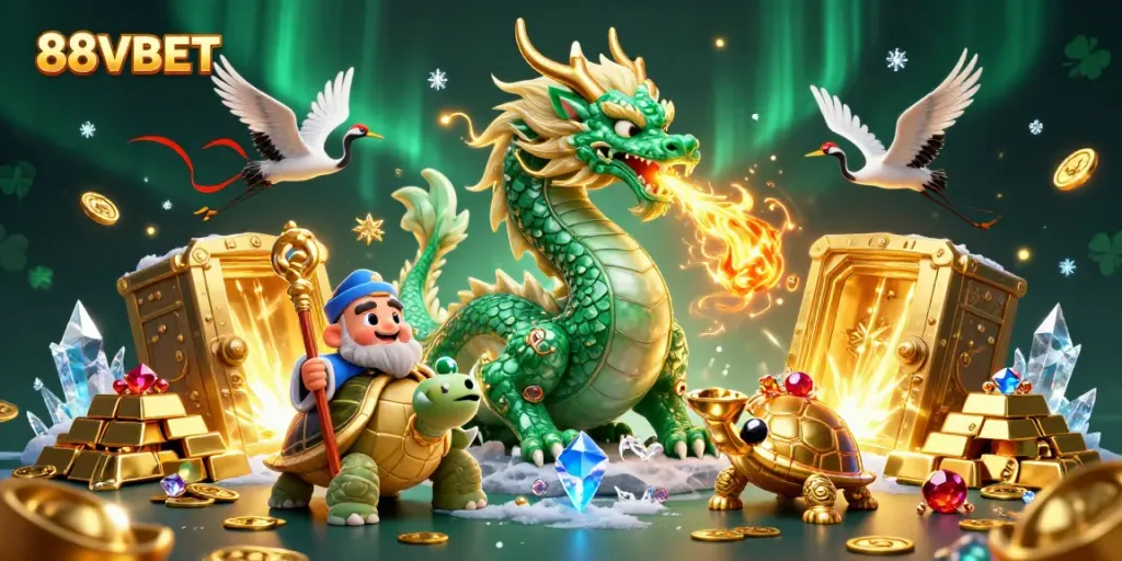 Experience the exciting world of 88VBET with dynamic characters and vibrant casino elements.