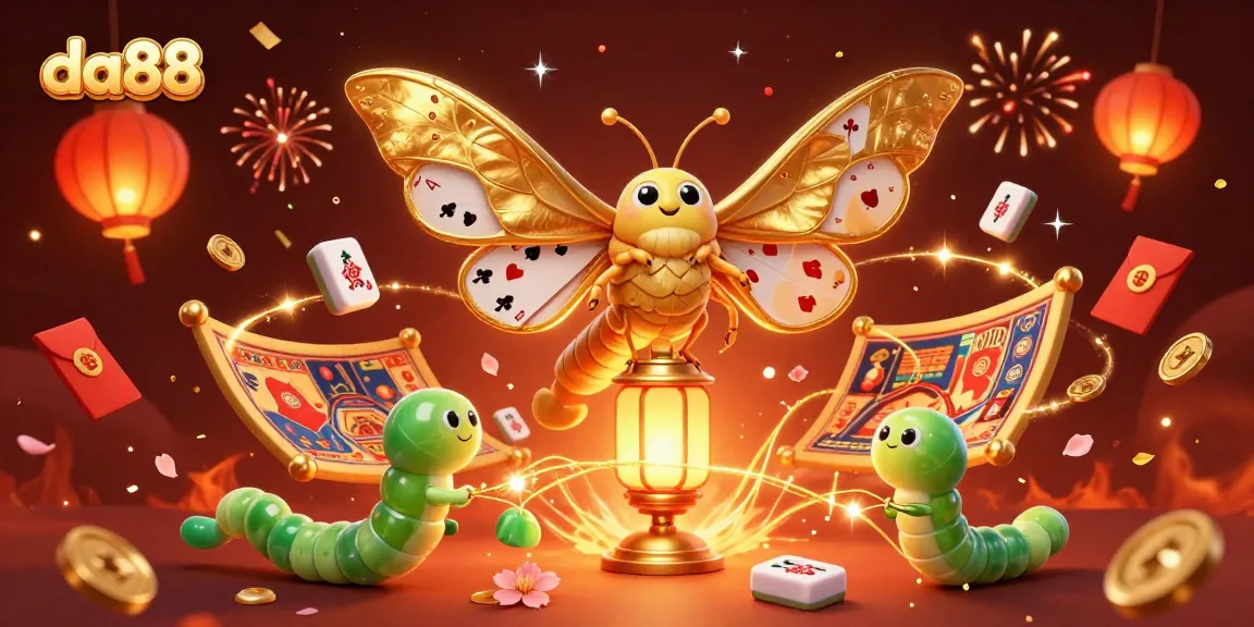 Experience thrilling gameplay with da88 as golden moth characters illuminate the casino world.