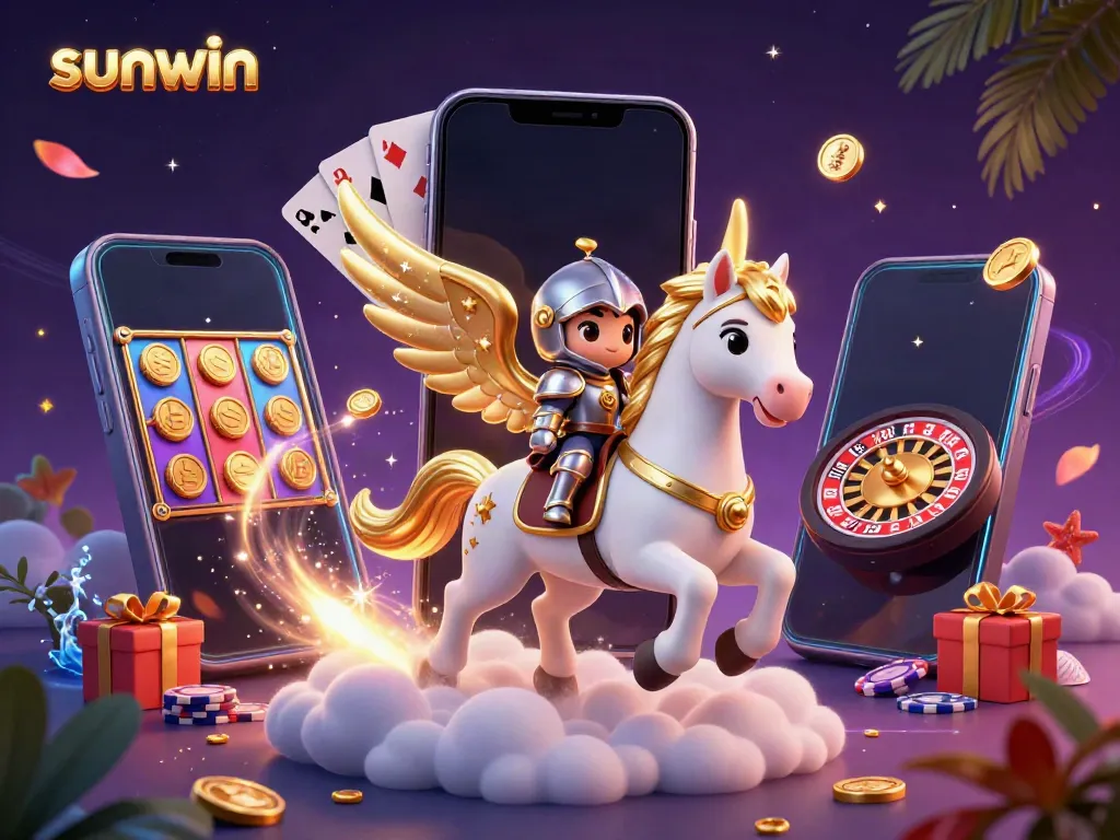 Experience thrilling gameplay with sunwin in this vibrant 3D casino scene featuring captivating characters and dynamic elements.