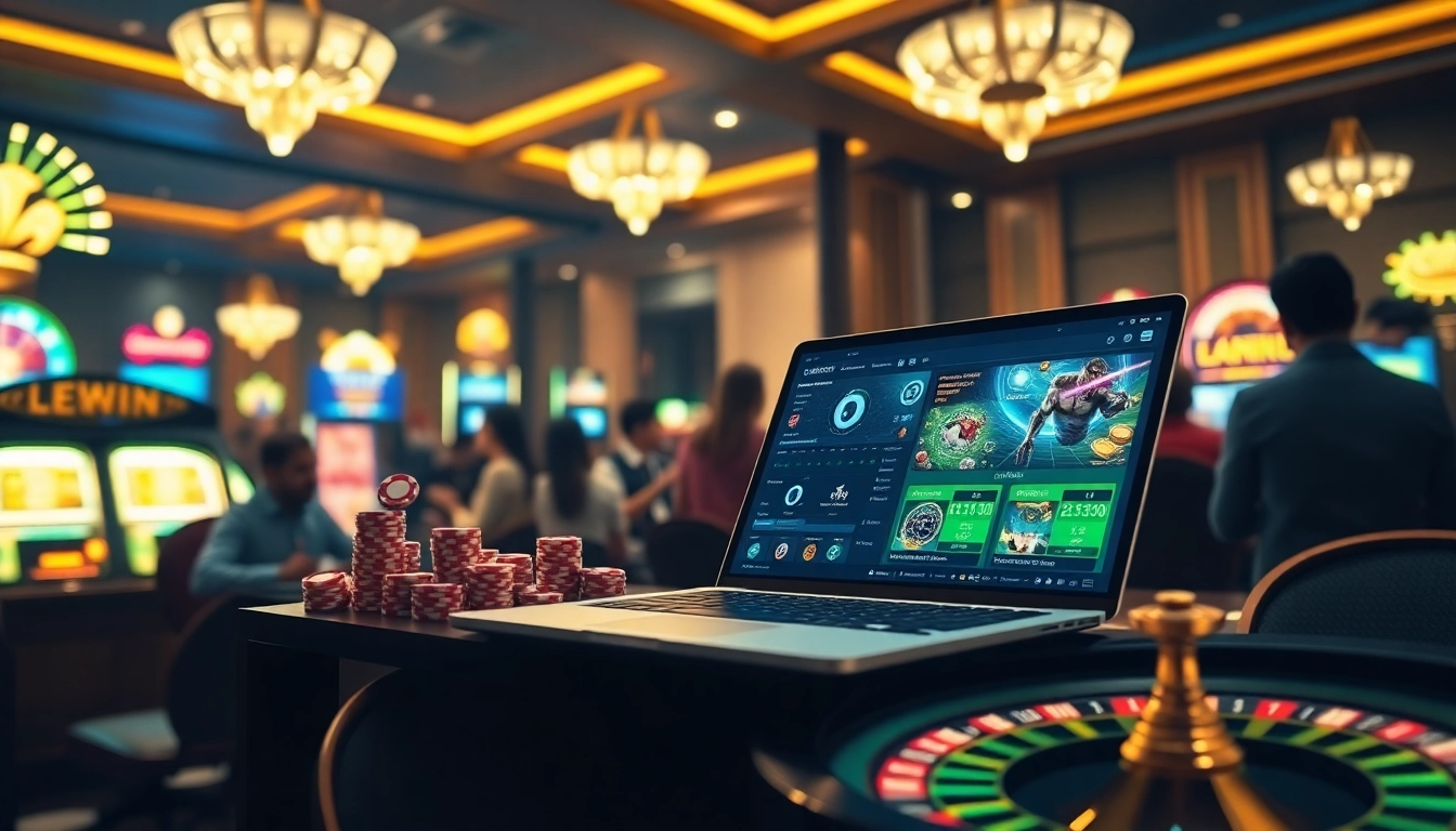 Experience excitement with 9 BET while playing online casino games in this vibrant, engaging setting.