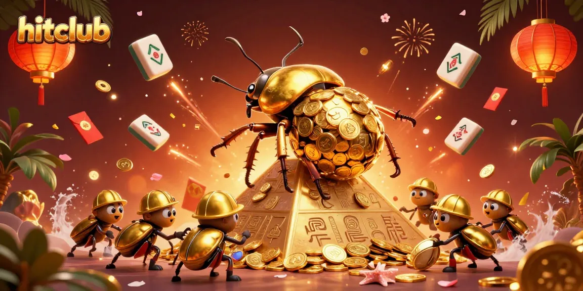 Join the excitement at hitclub with golden coins and dynamic gaming elements in a vibrant casino atmosphere.