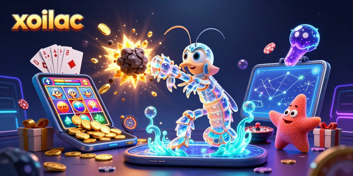 Xoilac unleashes vibrant online casino excitement featuring dynamic 3D characters and gaming elements.