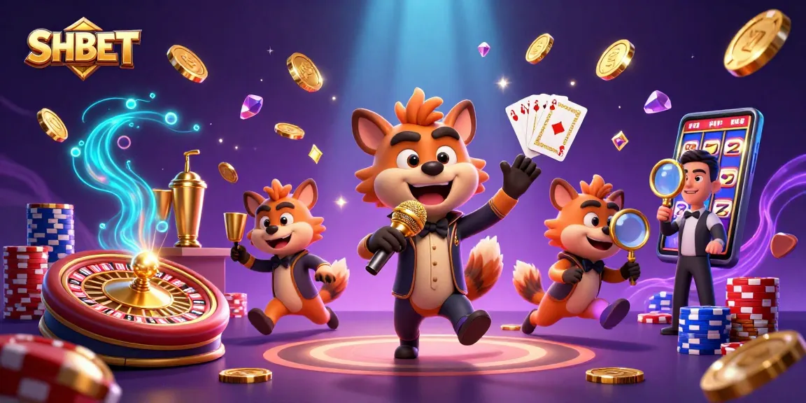 Experience the thrill of SHBET with hyenas running a comedy casino featuring vibrant gaming elements.